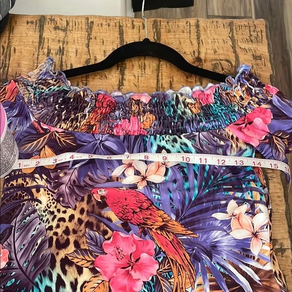 VENUS Tropical Print Women's Top - Picture 5 of 7